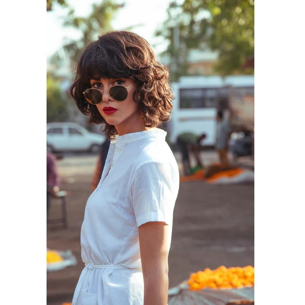 WHITE SHIRT DRESS