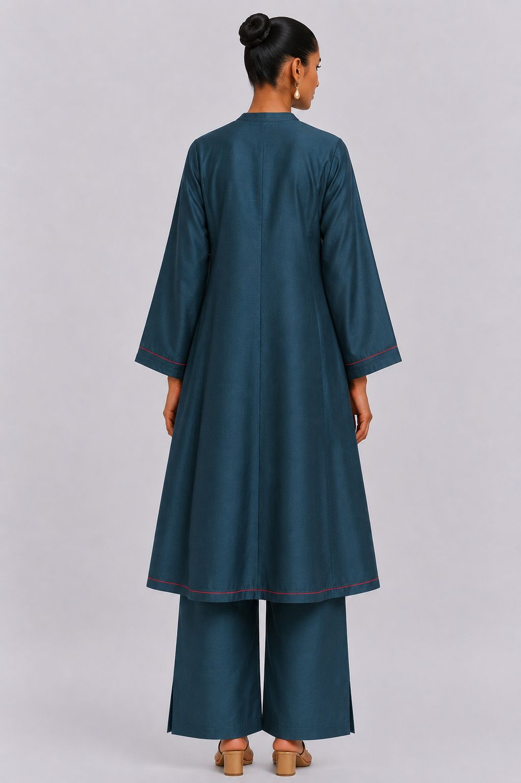 11 KALI KURTA SET (DARK TEAL)