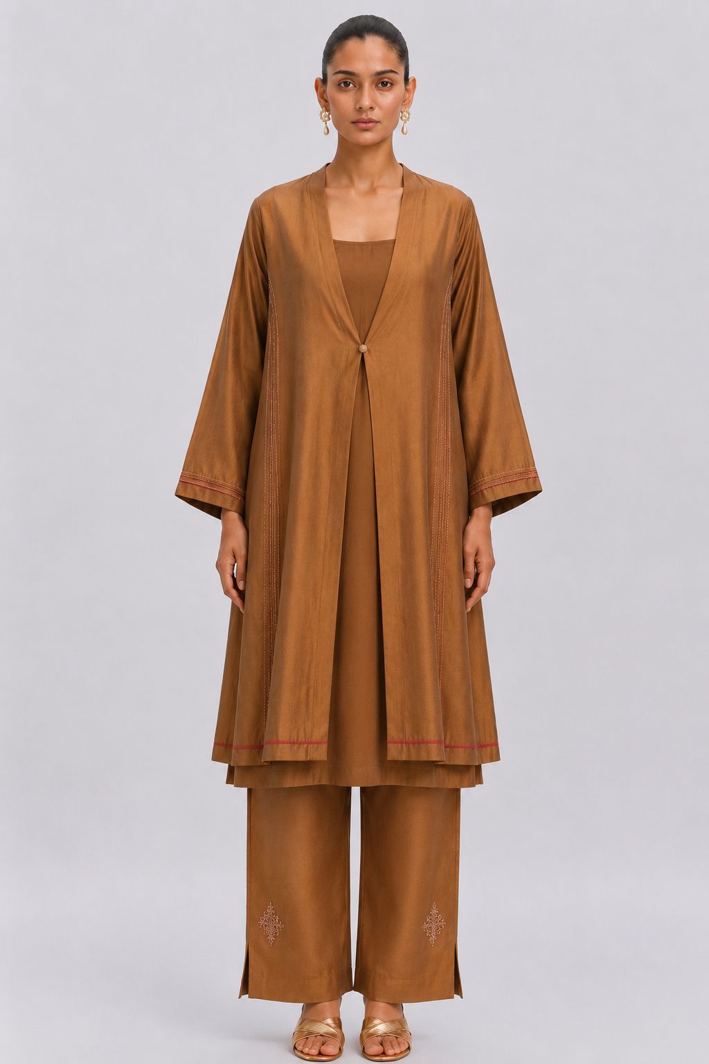 11 KALI KURTA SET (COPPER)