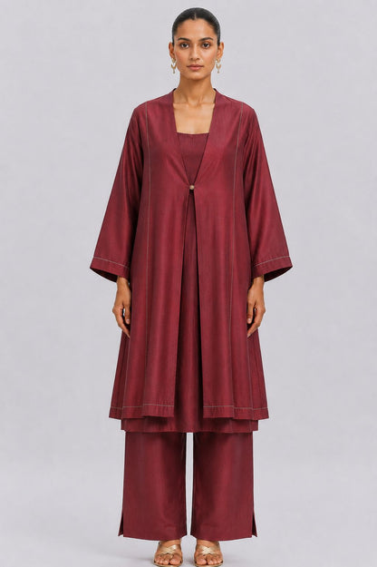 11 KALI KURTA SET (CABARNET)