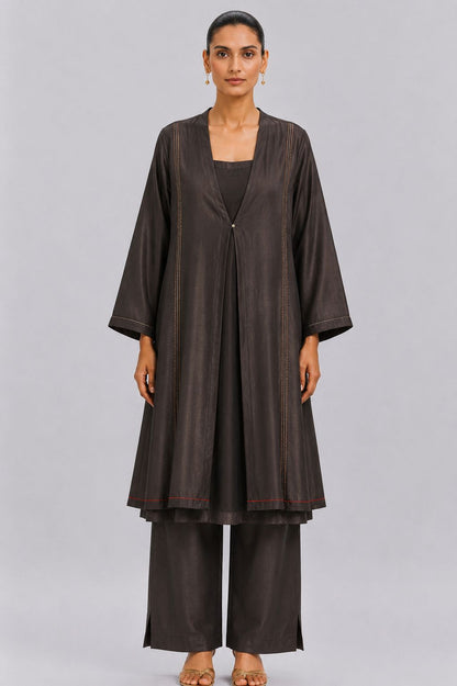 11 KALI KURTA SET (COFFEE)
