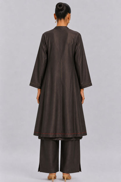 11 KALI KURTA SET (COFFEE)