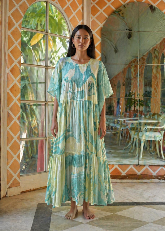 AQUA MARBLE DRESS