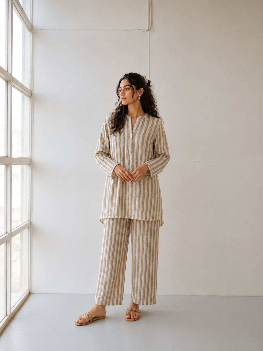 TAUPE STRIPE CO-ORD