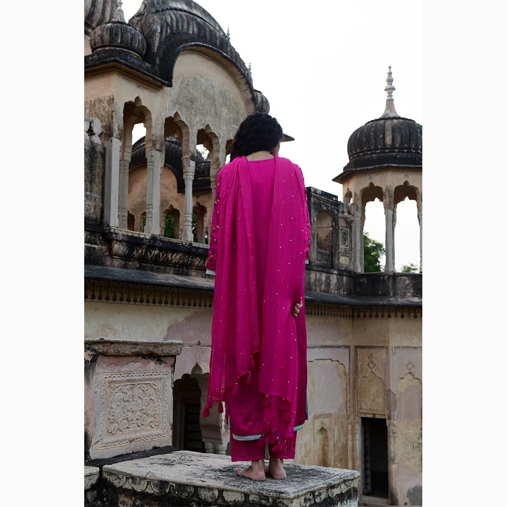 MUKTA MANI (Set of 3-Rani Pink) - Tokree Shop Jaipur