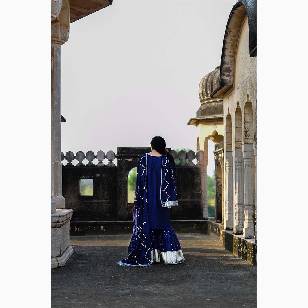 NEELIMA (Set of 3-Navy Blue) - Tokree Shop Jaipur