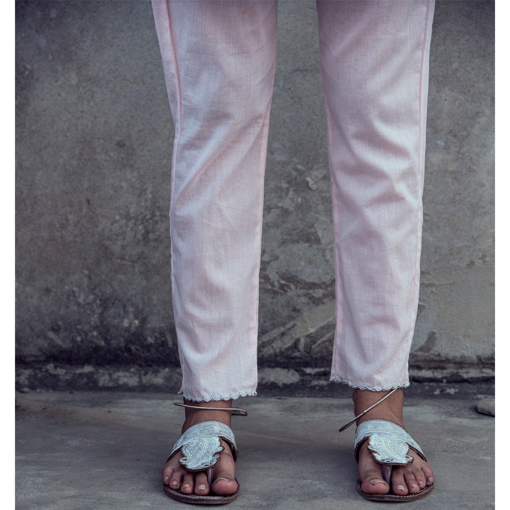ADA (Pant/Pajama-Powder Pink) - Tokree Shop Jaipur
