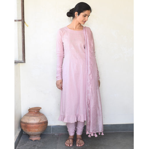 KALYAANI (Kurta/dress-Old Rose) - Tokree Shop Jaipur