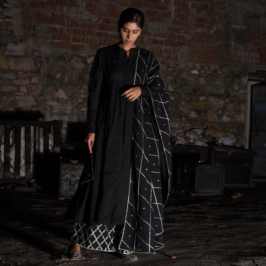 ESHWARI (Pant/Pajama-Black) - Tokree Shop Jaipur