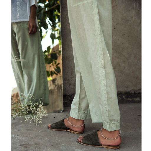 DEVAHUTI (Pant/Pajama-Sage Green) - Tokree Shop Jaipur