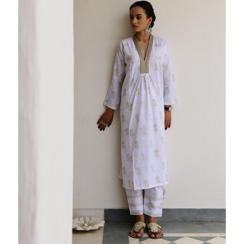 AHILYA (Set of 3-White) - Tokree Shop Jaipur