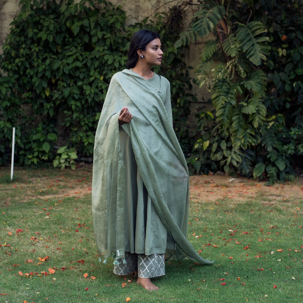 HEENA (Pant/Pajama-Mehendi Green) - Tokree Shop Jaipur