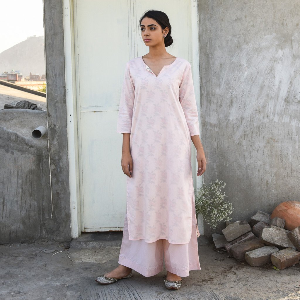 PARUL (Pant/Pajama-Powder Pink) - Tokree Shop Jaipur