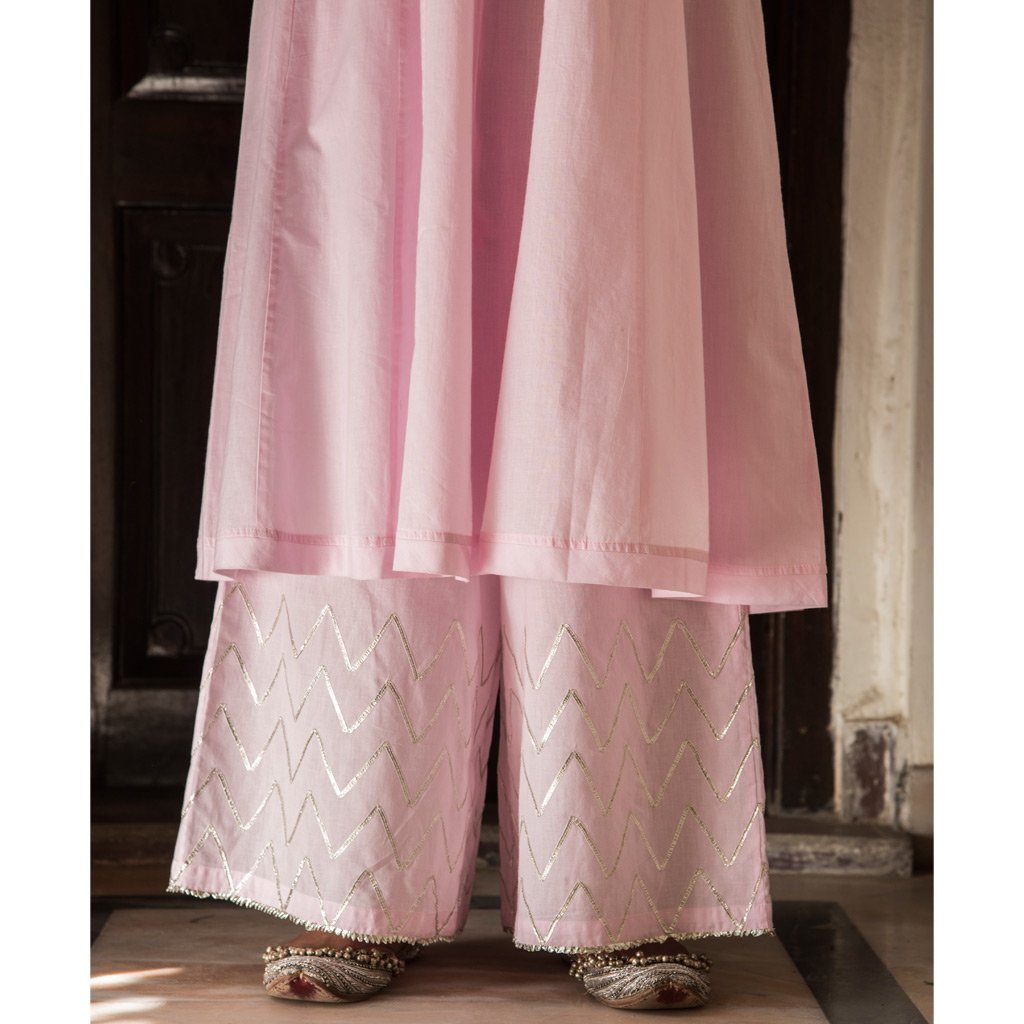 CHAMAN (Pant/Pajama-Powder Pink) - Tokree Shop Jaipur