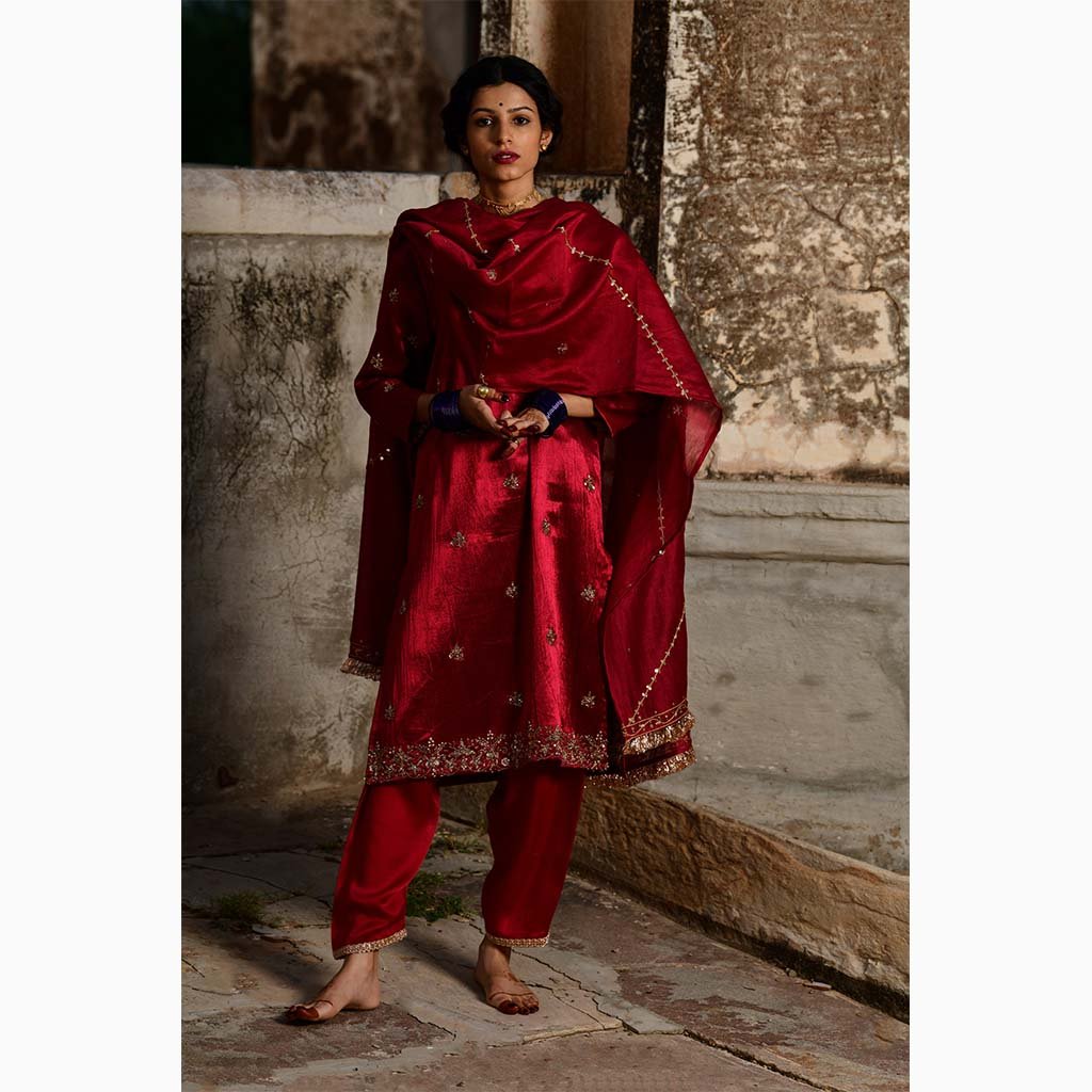 MAANAK (Set of 3-Ruby Red) - Tokree Shop Jaipur