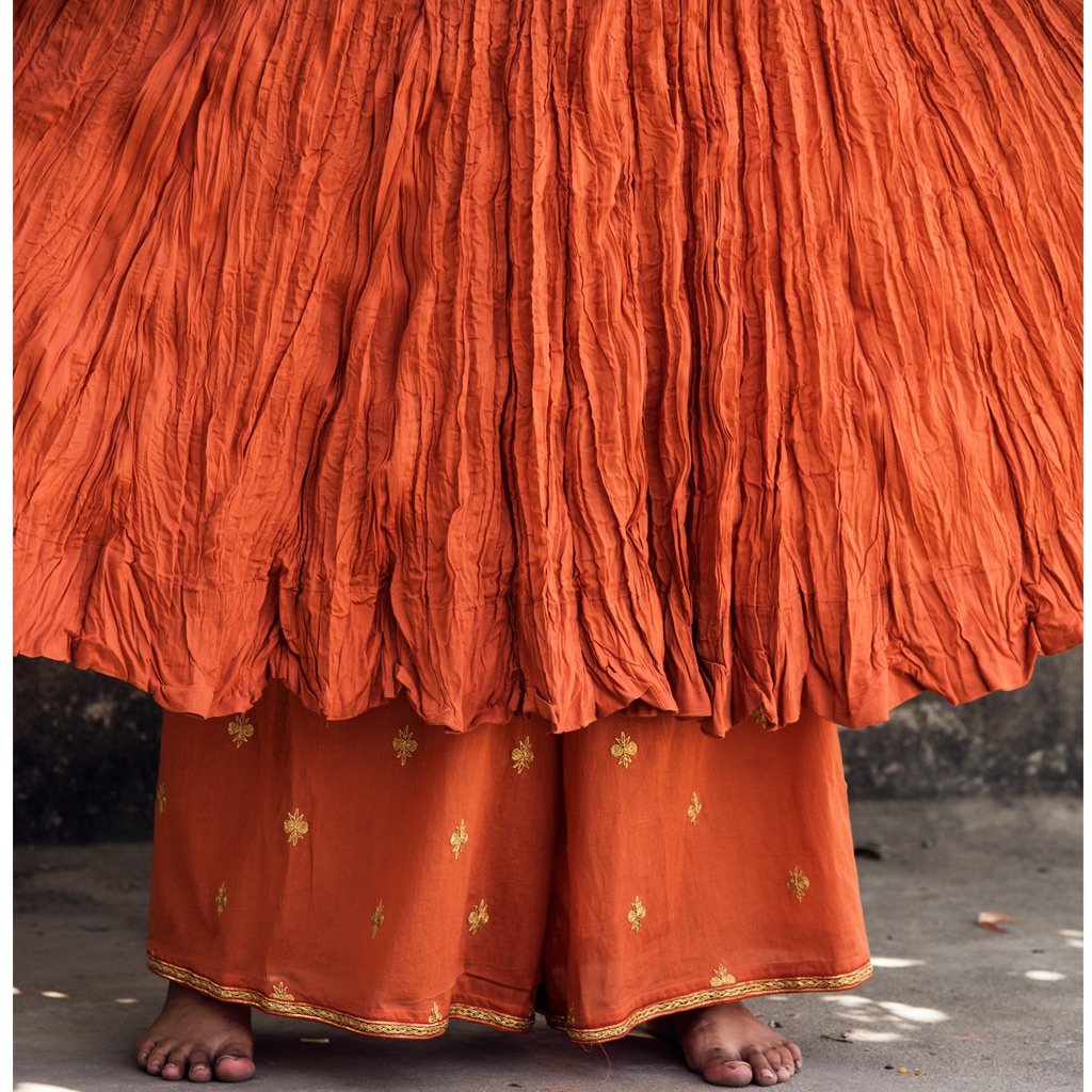 INIYA (Kurta/Dress-Rust) - Tokree Shop Jaipur