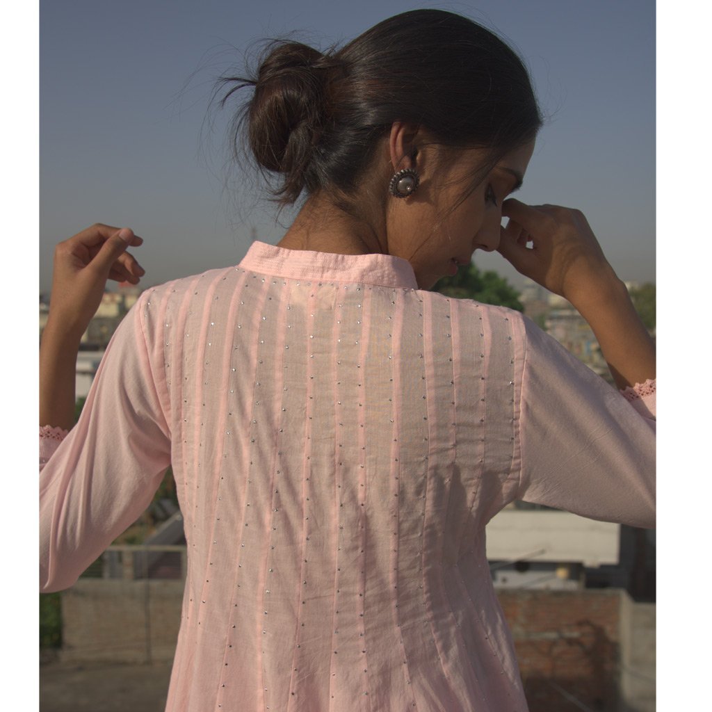 FALGUNI (Pant/Pajama-Powder Pink) - Tokree Shop Jaipur