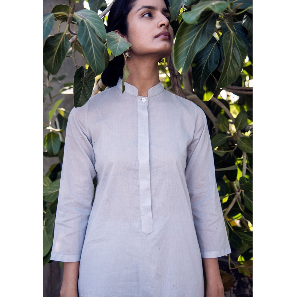 JAVED KABOOTARI (Kurta/Dress-Grey) - Tokree Shop Jaipur