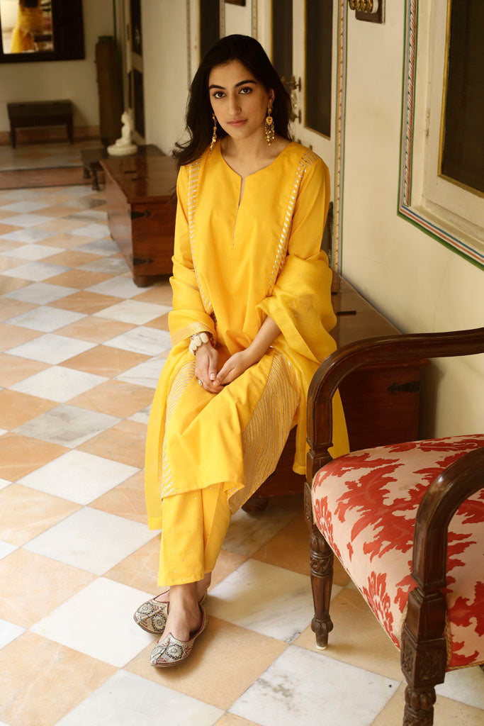 Buy Fusionkart Cotton Simple Classic Plain Regular Wear Kurti for Women  Yellow at Amazon.in