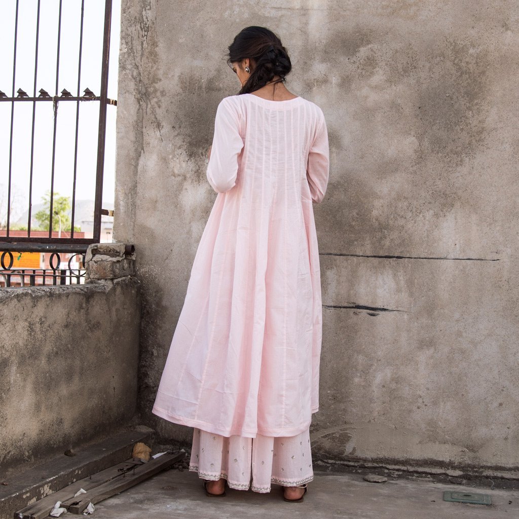DRISHTI (Kurta/Dress-Powder Pink) - Tokree Shop Jaipur