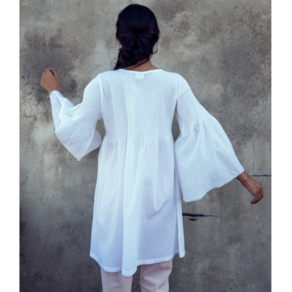 CARMA (Kurta/Dress-White) - Tokree Shop Jaipur