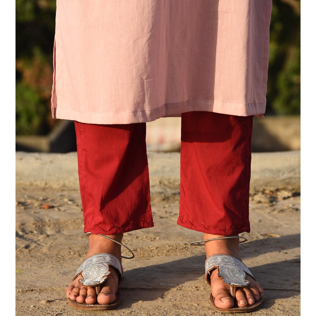 AVANTIKA (Pant/Pajama-Maroon) - Tokree Shop Jaipur