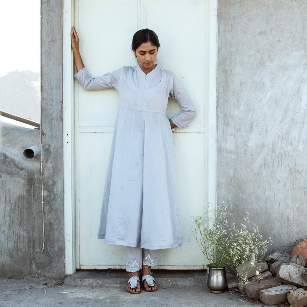 AISHA (Pant/Pajama-Grey) - Tokree Shop Jaipur