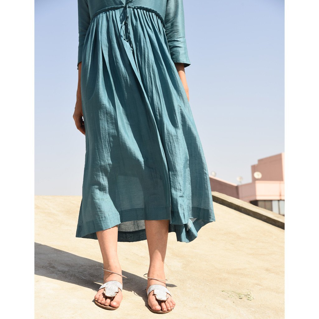 IMARTI (Dress/Kurta-Teal) - Tokree Shop Jaipur