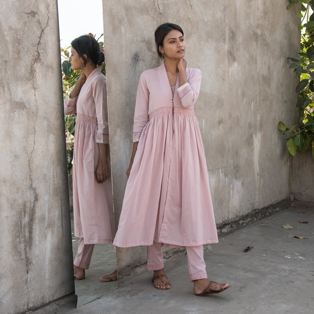 AFROZA (Pant/Pajama-Old Rose) - Tokree Shop Jaipur