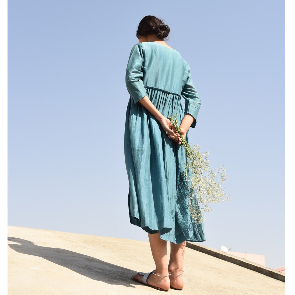 IMARTI (Dress/Kurta-Teal) - Tokree Shop Jaipur