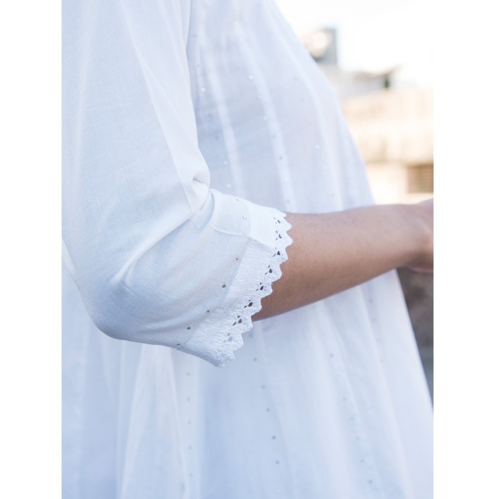 CHARITA (Kurta/Dress-White) - Tokree Shop Jaipur
