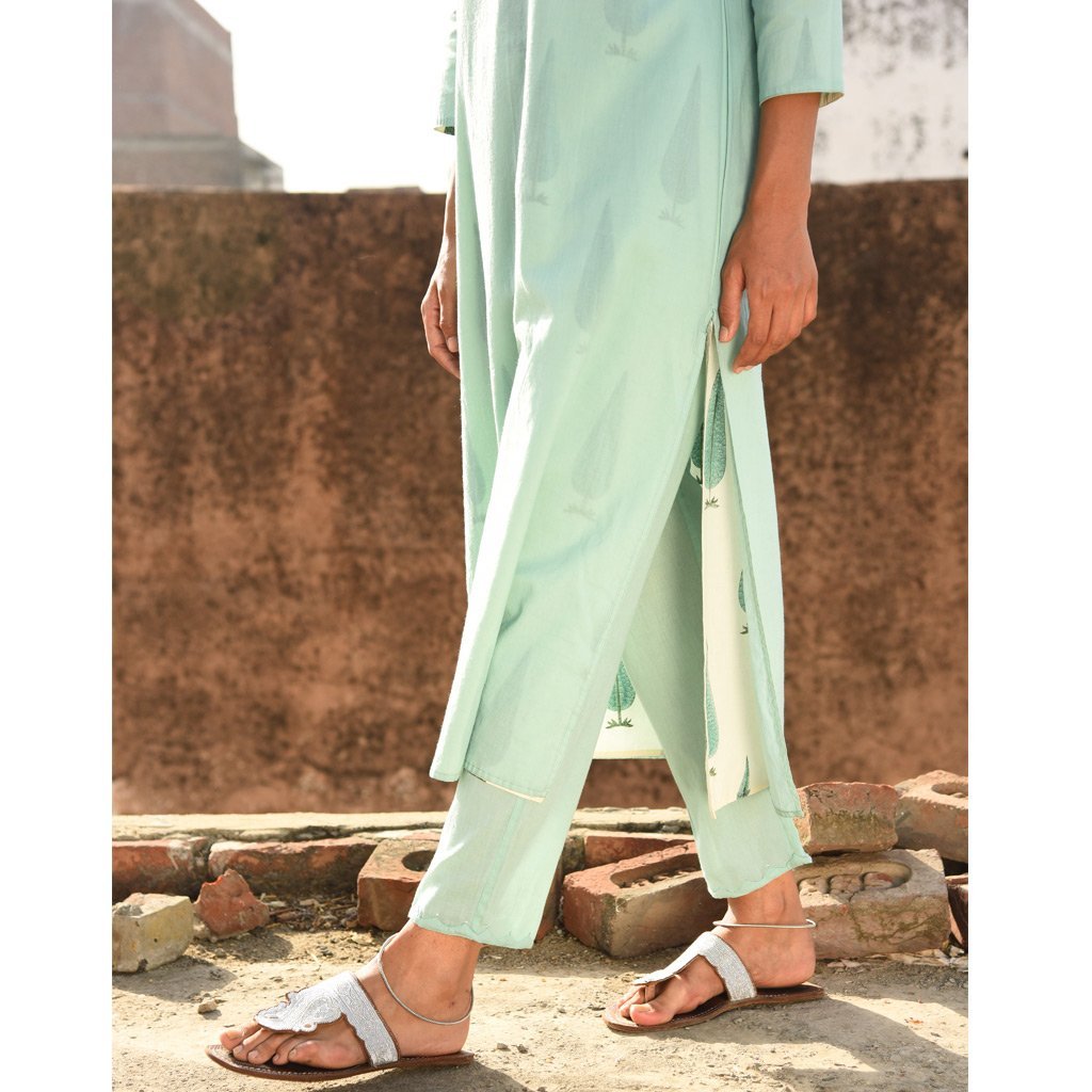 ASHA (Pant/Pajama-Aqua) - Tokree Shop Jaipur