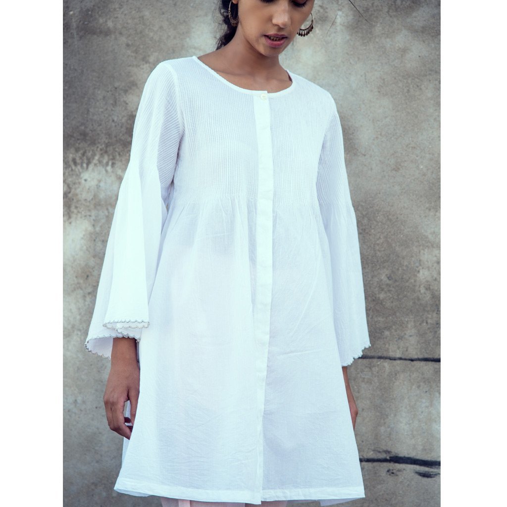 CARMA (Kurta/Dress-White) - Tokree Shop Jaipur